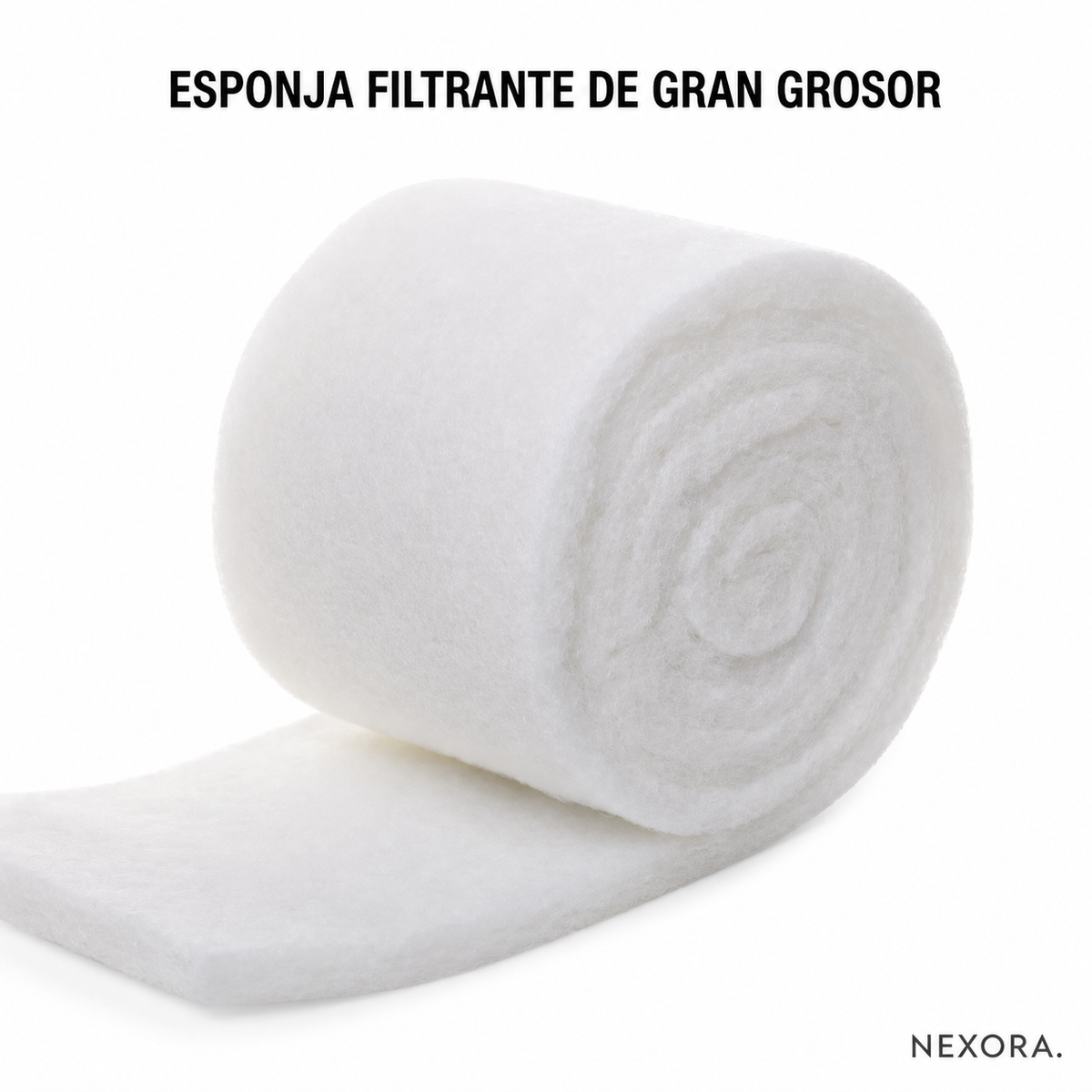 Esponja Filtrante Bioquímica Blanca de 3 cm para Acuario