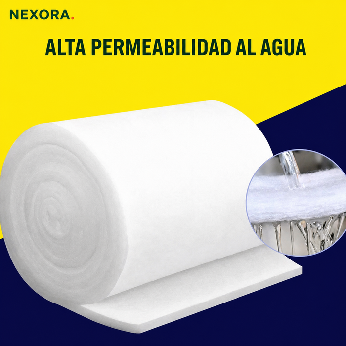 Esponja Filtrante Bioquímica Blanca de 3 cm para Acuario