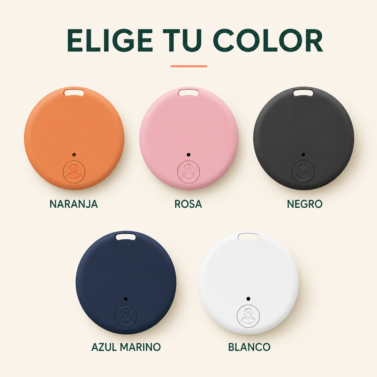Localizador Bluetooth Antipérdida para Mascotas, Llaves y Equipaje