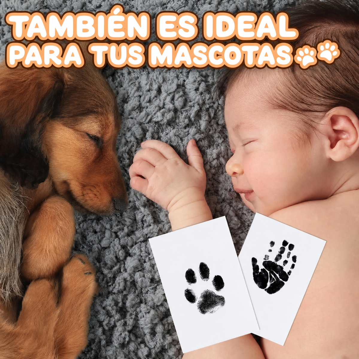 Kit de Huella sin Tinta para Perros y Gatos – Recuerdo Personalizado