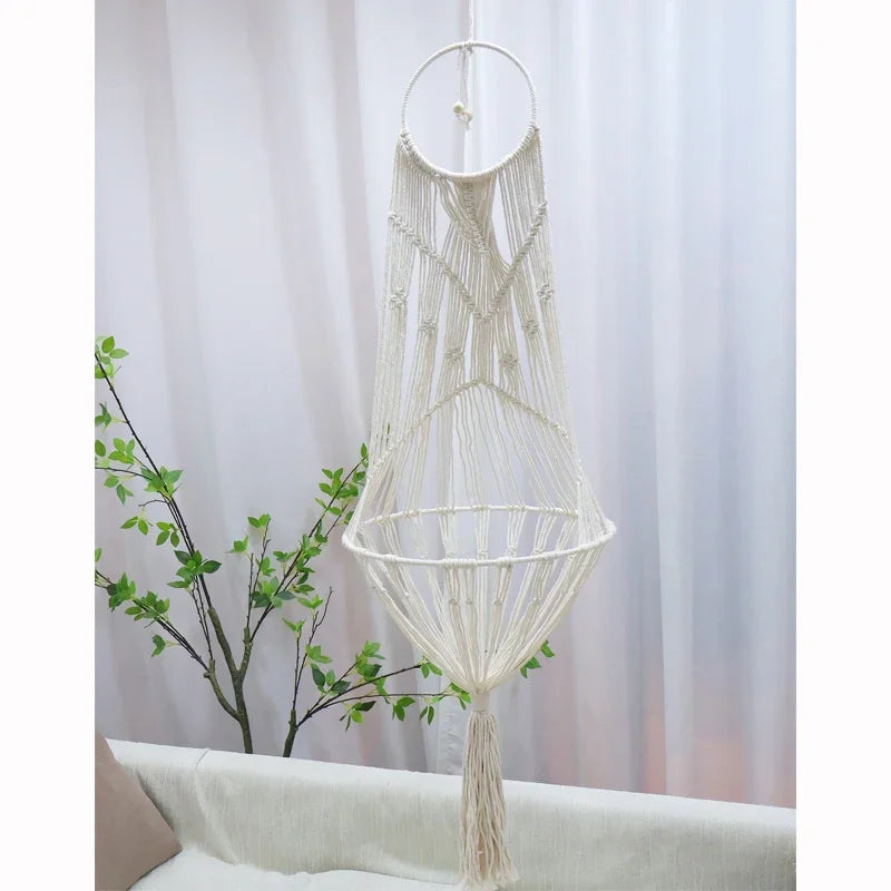Hamaca Colgante de Macramé para Gatos – 40 cm