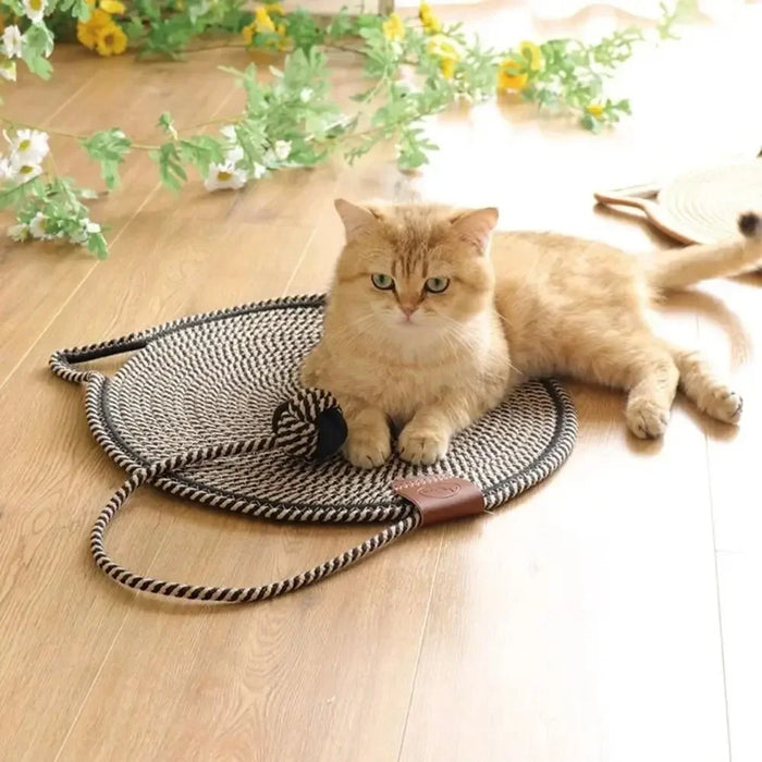 Rascador redondo de algodón para gatos de 42 cm